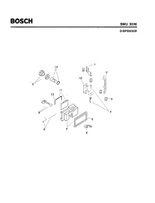 06 - Dispenser parts for Bosch Dishwasher SMU3036 UC/14 (FD 7507-7902) from AppliancePartsPros.com