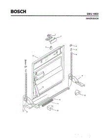 02 - Inner Door parts for Bosch Dishwasher SMU4052 UC/09 (FD 7307-7902) from AppliancePartsPros.com