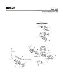 04 - Component Assemblies parts for Bosch Dishwasher SMU4052 UC/09 (FD 7307-7902) from AppliancePartsPros.com