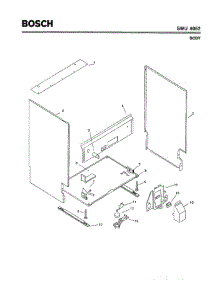 05 - Body parts for Bosch Dishwasher SMU4052 UC/09 (FD 7307-7902) from AppliancePartsPros.com