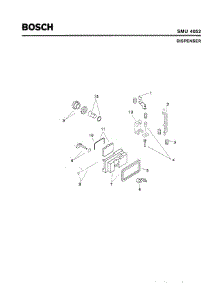 06 - Dispenser parts for Bosch Dishwasher SMU4052 UC/09 (FD 7307-7902) from AppliancePartsPros.com