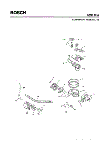 04 - Component Assemblies parts for Bosch Dishwasher SMU4052 UC/14 (FD 7402-7902) from AppliancePartsPros.com