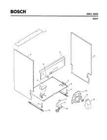 05 - Body parts for Bosch Dishwasher SMU4052 UC/14 (FD 7402-7902) from AppliancePartsPros.com