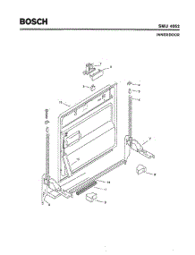 02 - Inner Door parts for Bosch Dishwasher SMU4052 US/01 (FD 7106-7308) from AppliancePartsPros.com