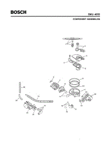 04 - Component Assemblies parts for Bosch Dishwasher SMU4052 US/08 (FD 7203-) from AppliancePartsPros.com