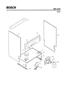 05 - Body parts for Bosch Dishwasher SMU4052 US/08 (FD 7203-) from AppliancePartsPros.com