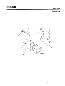 06 - Dispenser parts for Bosch Dishwasher SMU4052 US/08 (FD 7203-) from AppliancePartsPros.com