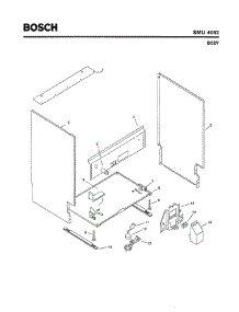 05 - Body parts for Bosch Dishwasher SMU4052 US/09 (FD 7210-) from AppliancePartsPros.com