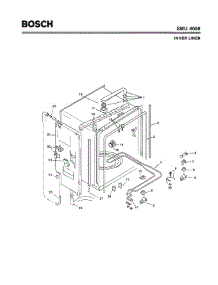 03 - Inner Liner parts for Bosch Dishwasher SMU4056 UC/14 (FD 7402-7902) from AppliancePartsPros.com