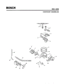 04 - Component Assemblies parts for Bosch Dishwasher SMU4056 UC/14 (FD 7402-7902) from AppliancePartsPros.com