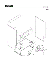 05 - Body parts for Bosch Dishwasher SMU4056 UC/14 (FD 7402-7902) from AppliancePartsPros.com