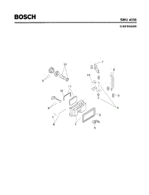 06 - Dispenser parts for Bosch Dishwasher SMU4056 US/01 (FD 7106-7308) from AppliancePartsPros.com