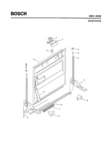 02 - Inner Door parts for Bosch Dishwasher SMU4056 US/09 (FD 7211-) from AppliancePartsPros.com