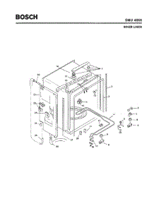 03 - Inner Liner parts for Bosch Dishwasher SMU4056 US/09 (FD 7211-) from AppliancePartsPros.com