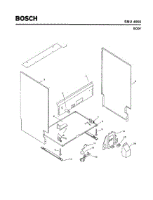 05 - Body parts for Bosch Dishwasher SMU4056 US/09 (FD 7211-) from AppliancePartsPros.com