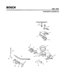 04 - Component Assemblies parts for Bosch Dishwasher SMU4092 UC/14 (FD -7902) from AppliancePartsPros.com