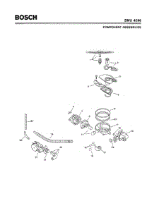 04 - Component Assemblies parts for Bosch Dishwasher SMU4096 UC/14 (FD -7902) from AppliancePartsPros.com