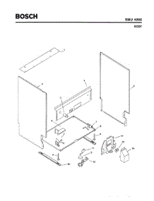05 - Body parts for Bosch Dishwasher SMU4096 UC/14 (FD -7902) from AppliancePartsPros.com