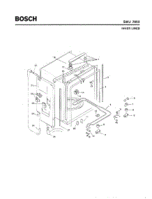 03 - Inner Liner parts for Bosch Dishwasher SMU7052 UC/09 (FD 7307-7504) from AppliancePartsPros.com