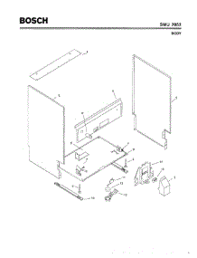 05 - Body parts for Bosch Dishwasher SMU7052 UC/09 (FD 7307-7504) from AppliancePartsPros.com