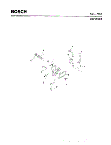 06 - Dispenser parts for Bosch Dishwasher SMU7052 UC/09 (FD 7307-7504) from AppliancePartsPros.com
