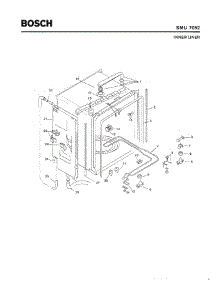 03 - Inner Liner parts for Bosch Dishwasher SMU7052 UC/09 (FD 7505-7506) from AppliancePartsPros.com