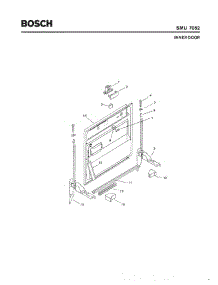 02 - Inner Door parts for Bosch Dishwasher SMU7052 UC/14 (FD 7507-7902) from AppliancePartsPros.com