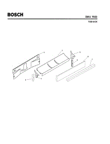 07 - Toe Kick parts for Bosch Dishwasher SMU7052 UC/14 (FD 7507-7902) from AppliancePartsPros.com