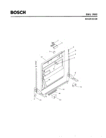 02 - Inner Door parts for Bosch Dishwasher SMU7052 US/02 (FD 7106-7308) from AppliancePartsPros.com