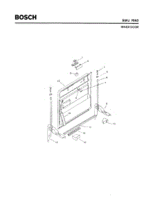02 - Inner Door parts for Bosch Dishwasher SMU7052 US/09 (FD 7210-) from AppliancePartsPros.com