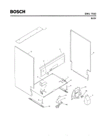 05 - Body parts for Bosch Dishwasher SMU7052 US/09 (FD 7210-) from AppliancePartsPros.com
