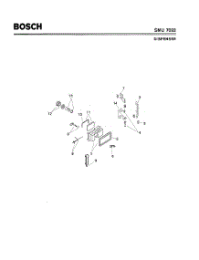 06 - Dispenser parts for Bosch Dishwasher SMU7052 US/09 (FD 7210-) from AppliancePartsPros.com
