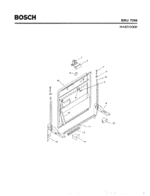 02 - Inner Door parts for Bosch Dishwasher SMU7056 UC/09 (FD 7505-7506) from AppliancePartsPros.com