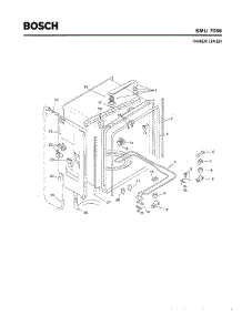 03 - Inner Liner parts for Bosch Dishwasher SMU7056 UC/09 (FD 7505-7506) from AppliancePartsPros.com