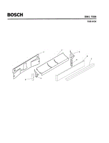 07 - Toe Kick parts for Bosch Dishwasher SMU7056 UC/09 (FD 7505-7506) from AppliancePartsPros.com