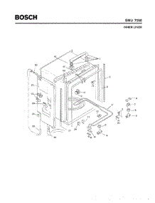 03 - Inner Liner parts for Bosch Dishwasher SMU7056 UC/09 (FD 7507-7902) from AppliancePartsPros.com