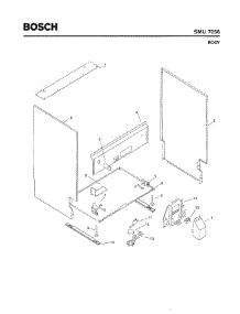 05 - Body parts for Bosch Dishwasher SMU7056 UC/09 (FD 7507-7902) from AppliancePartsPros.com