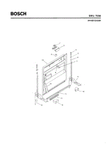 02 - Inner Door parts for Bosch Dishwasher SMU7056 US/02 (FD 7106-7308) from AppliancePartsPros.com