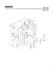03 - Inner Liner parts for Bosch Dishwasher SMU7056 US/02 (FD 7106-7308) from AppliancePartsPros.com