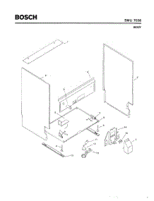 05 - Body parts for Bosch Dishwasher SMU7056 US/02 (FD 7106-7308) from AppliancePartsPros.com