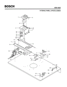 04 - Internal Panel, Upper & Lower parts for Bosch Wall Oven HBN665 from AppliancePartsPros.com