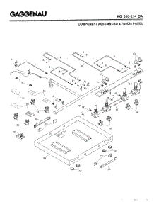 02 - Component Assemblies & Fascia Panel parts for Gaggenau KG260-214 from AppliancePartsPros.com
