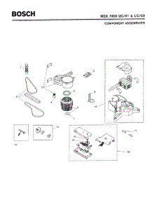 02 - Component Assemblies parts for Bosch MEK7000 UC/01 from AppliancePartsPros.com