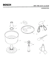 03 - Accessories parts for Bosch MEK7000 UC/01 from AppliancePartsPros.com
