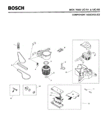 02 - Component Assemblies parts for Bosch MEK7000 UC/03 from AppliancePartsPros.com
