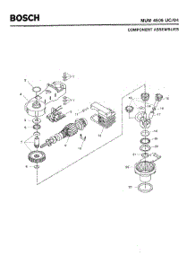 02 - Component Assemblies parts for Bosch MUM4505 UC/04 from AppliancePartsPros.com