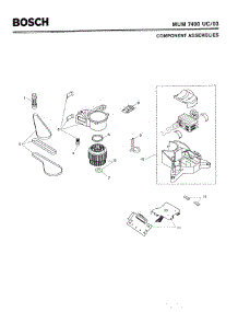 02 - Component Assemblies parts for Bosch MUM7400 UC/03 from AppliancePartsPros.com