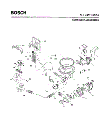 04 - Component Assemblies parts for Bosch Dishwasher SHI4302 UC/06 -FD8002 from AppliancePartsPros.com