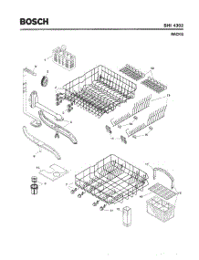06 - Racks parts for Bosch Dishwasher SHI4302 UC/06 -FD8002 from AppliancePartsPros.com