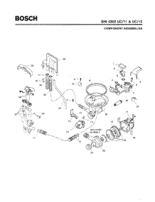 04 - Component Assemblies parts for Bosch Dishwasher SHI4302 UC/11 -FD8003 from AppliancePartsPros.com